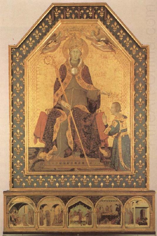 Simone Martini Lodewijk of Toulouse Crowns Robert of Anjou, King of Napels oil painting picture